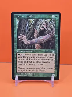 🟢🟢🟢 1998 MAGIC THE GATHERING HERMIT DRUID STRONGHOLD PLAYED 🟢🟢🟢 - Image 1