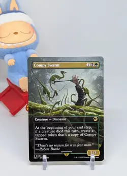 Compy Swarm ( Borderless ) ⭐NM⭐ Jurassic World ⭐ Magic The Gathering ⭐ MTG #0009 - Image 1
