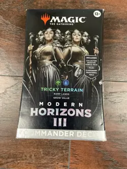 Modern Horizons 3 MTG COMMANDER DECK TRICKY TERRAIN MAGIC THE GATHERING - Image 1