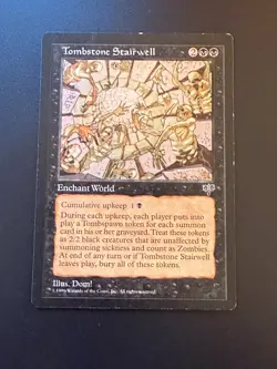 1x (one) TOMBSTONE STAIRWELL - MTG Mirage Reserved List Rare CCG Magic Free S/H! - Image 1