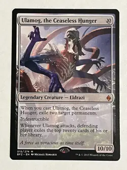 Ulamog, the Ceaseless Hunger LP Battle for Zendikar MTG - Image 1