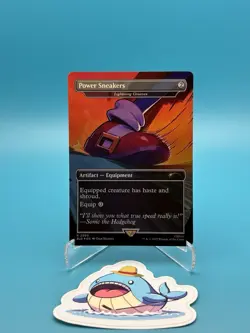 MTG Secret Lair - Sonic: Turbo Gear - Power Sneakers (Lightning Greaves) Foil NM - Image 1