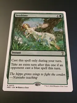 MTG Mystery Booster 2 Reprints (white border) Seedtime - Image 1