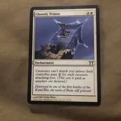 Ghostly Prison Champions Of Kamigawa MTG Magic Gathering Moderate Play - Image 1