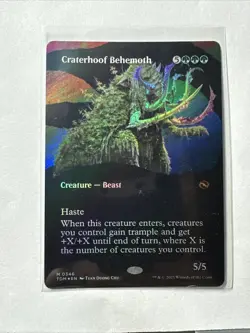 Craterhoof Behemoth (Borderless) Tarkir: Dragonstorm Foil - Image 1