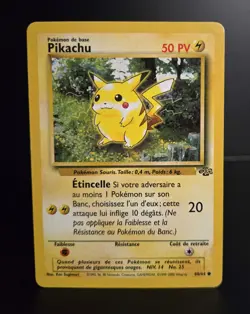 Pokemon TCG (French) - PIKACHU - 60/64 - UNLIMITED - JUNGLE (1999) - WOTC - MP - Image 1