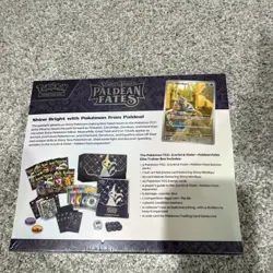 Pokemon TCG Scarlet & Violet Paldean Fates Elite Trainer Box Mimikyu Booster - Image 3