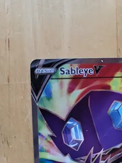Pokemon TCG Sword And Shield Base Sableye V Full Art 194/202 NM - Image 3