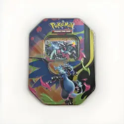 Pokemon TCG Mega Charizard X ex Tin 4 Booster Packs & Charizard Promo Sealed ✅ - Image 1
