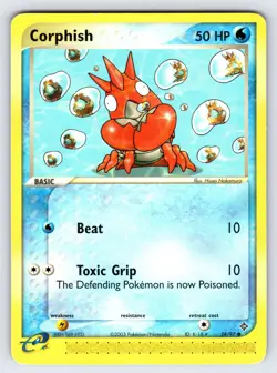 Corphish 54/97 2003 EX Dragon Pokemon Card TCG Nintendo e-Series Common - Lp - Image 1
