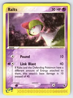 Ralts 68/109 2003 EX Ruby & Sapphire Pokemon Card TCG e-Series Nintendo - Lp/Mp - Image 1