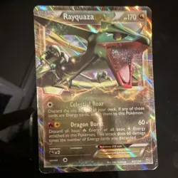 Pokemon Rayquaza EX Full Art Holo Card 85/124 Basic Dragon HP170 - Image 1
