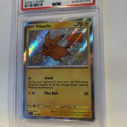 PSA 9 MINT - Pikachu Shiny Rare #131/091 PAF EN Paldean Fates Pokemon - Image 3