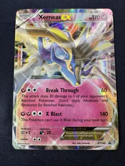 Pokemon TCG Shiny Xerneas EX XY149 Black Star Promo HP/DMG Free Shipping - Image 1