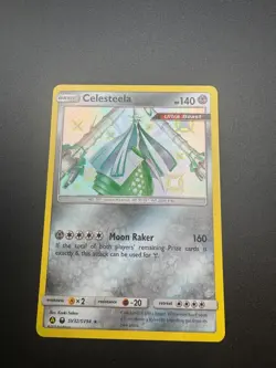 Pokemon TCG Celesteela Hidden Fates SV32/SV94 Holo Shiny Holo Rare NM - Image 1