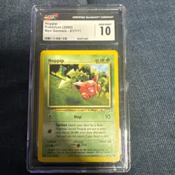 GEM MINT Pokemon: Hoppip #61/111 Neo Genesis 2000 Non-holo Vintage - CGC 10 -C86 - Image 1
