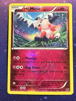 Pokemon TCG 2014 - Mr. Mime - Reverse Holo - 91/146 - XY Base Set - LP - Image 1