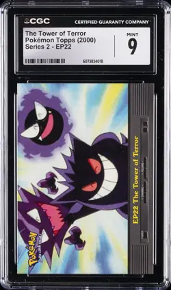 2000 POKEMON TOPPS SERIES 2 #EP22 THE TOWER OF TERROR CGC 9 - Image 1