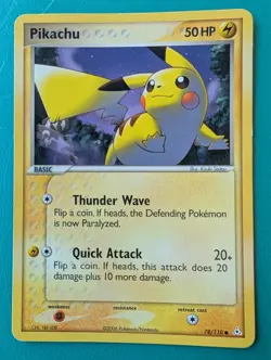 2006 Pokemon EX Holon Phantoms Pikachu #78/110 MP - Image 1