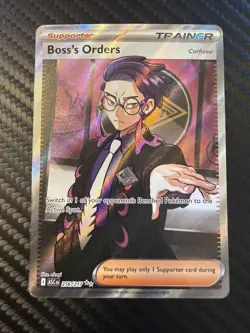 Pokemon Ascended Heroes Boss’s Orders 256/217 Full Art Trainer 10 CONTENDER!! - Image 1