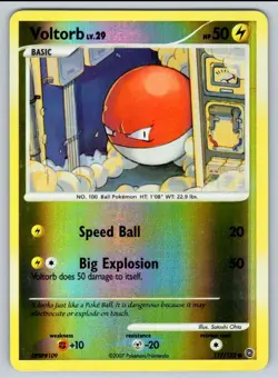 2007 Diamond & Pearl - Secret Wonders Voltorb2 Common Reverse Holo #117 - Image 1