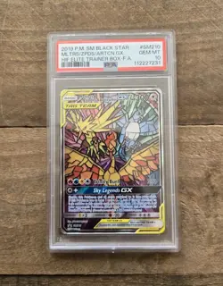 PSA 10 MOLTRES & ZAPDOS & ARTICUNO GX SM210 BLACK STAR PROMO ETB POKEMON - Image 1