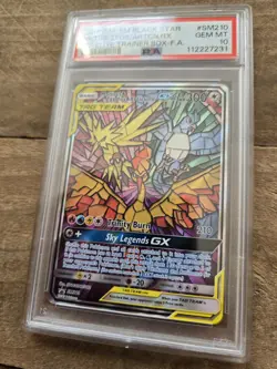 PSA 10 MOLTRES & ZAPDOS & ARTICUNO GX SM210 BLACK STAR PROMO ETB POKEMON - Image 2