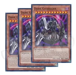 Yugioh - Dark Guardian x 3 PHNI - 1st Edition NM - Free Holographic Card - Image 1