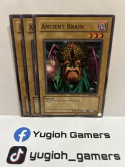 YUGIOH ANCIENT BRAIN X3 MRD-082 COMMON LIGHT PLAYED - Image 1
