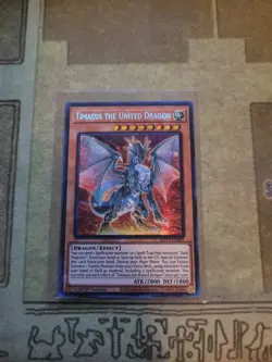 YUGIOH TIMAEUS THE UNITED DRAGON MP23-EN003 PRISMATIC SECRET 1ST ED NM - Image 1