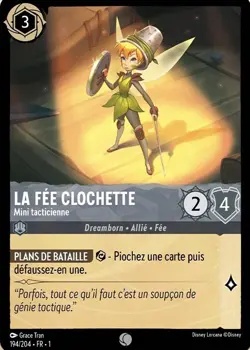 194/204 FR | La Fee Clochette, Mini tacticienne | carte Disney Lorcana (2023) - Image 1