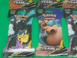 Pokemon Tag Team Team Up EMPTY Sleeved Booster Pack Art Set NO CARDS X8 - Image 5