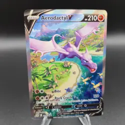 Aerodactyl V Alt Art 180/196 Pokemon Card - Sword & Shield Lost Origin -NM - Image 1