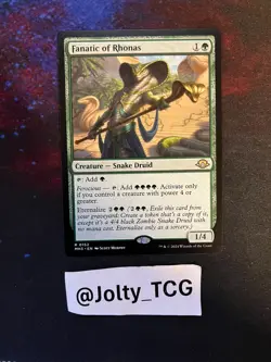 MTG Fanatic of Rhonas Normal Modern Horizons 3 #152 NM - Image 1