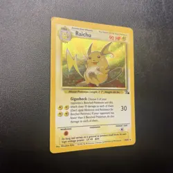 Pokemon TCG Raichu Holo Card 14/62 Fossil Unlimited - Image 2