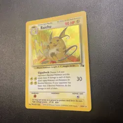Pokemon TCG Raichu Holo Card 14/62 Fossil Unlimited - Image 3