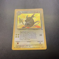 Pokemon TCG Raichu Holo Card 14/62 Fossil Unlimited - Image 4