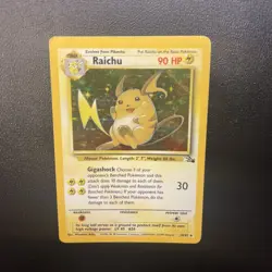 Pokemon TCG Raichu Holo Card 14/62 Fossil Unlimited - Image 5