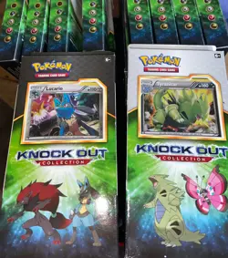 Pokemon KnockOut Collection Tyranitar & Lucario Set 2 Ancient Origins/2 XY Packs 820650131394 - Image 1