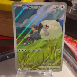 Pokemon Hop's Wooloo 170/159 Sv09: Journey Together Holo Illustration Rare 70 HP - Image 1