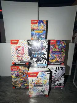 Pokemon TCG(7)Booster Boxes 151, Prismatic, Black Bolt All Sealed, Located in US - Image 2