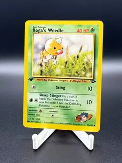 Pokemon TCG Koga’s Weedle Gym Challenge 82/132 Regular LP - Image 1