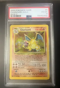 2000 POKEMON GAME BASE II #4 CHARIZARD-HOLO PSA 4 - Image 1