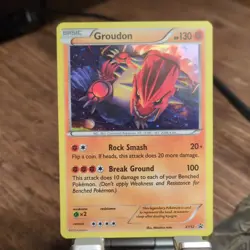 Pokemon Groudon XY Promo Holo Basic Fighting XY52 HP130 2015 English - Image 1