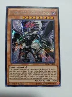 Yugioh Darklord Tezcatlipoca Secret Rare DESO-EN031 1st Ed Lightly Played - Image 1