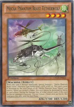 Mecha Phantom Beast Tetherwolf - LTGY-EN022 - Rare - Unlimited Edition Lightly P - Image 1