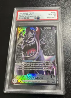 Gecko Moria Alt Art OP06-080 One Piece 2024 Wings of the Captain PSA Gem Mint 10 - Image 1