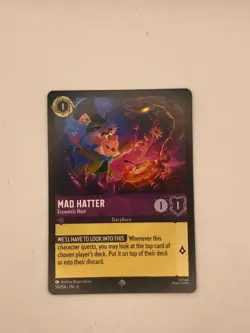 Disney Lorcana Azurite Sea TCG Mad Hatter - Eccentric Host 59/204 non-foil - Image 1