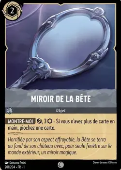 201/204 FR | Miroir de la bete | carte Disney Lorcana FR (2023) - Image 1