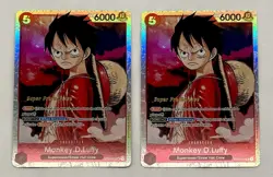 Monkey D. Luffy (012) ST01-012 Super Pre-Release Foil Starter Deck 1: (2x) Cards - Image 1